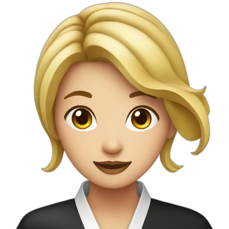 une fille dans un sushi emoji