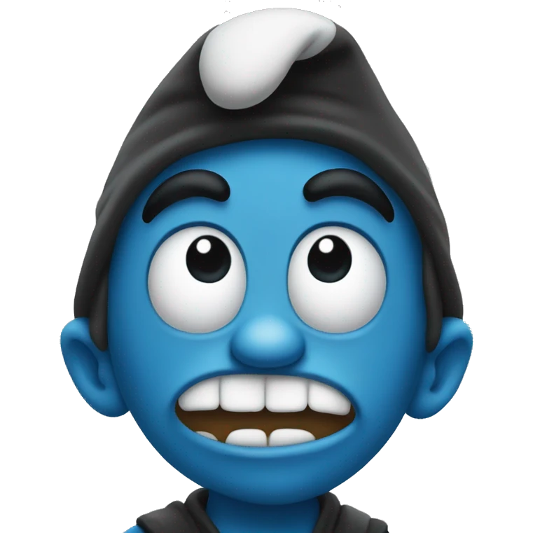 Evil Smurf  emoji