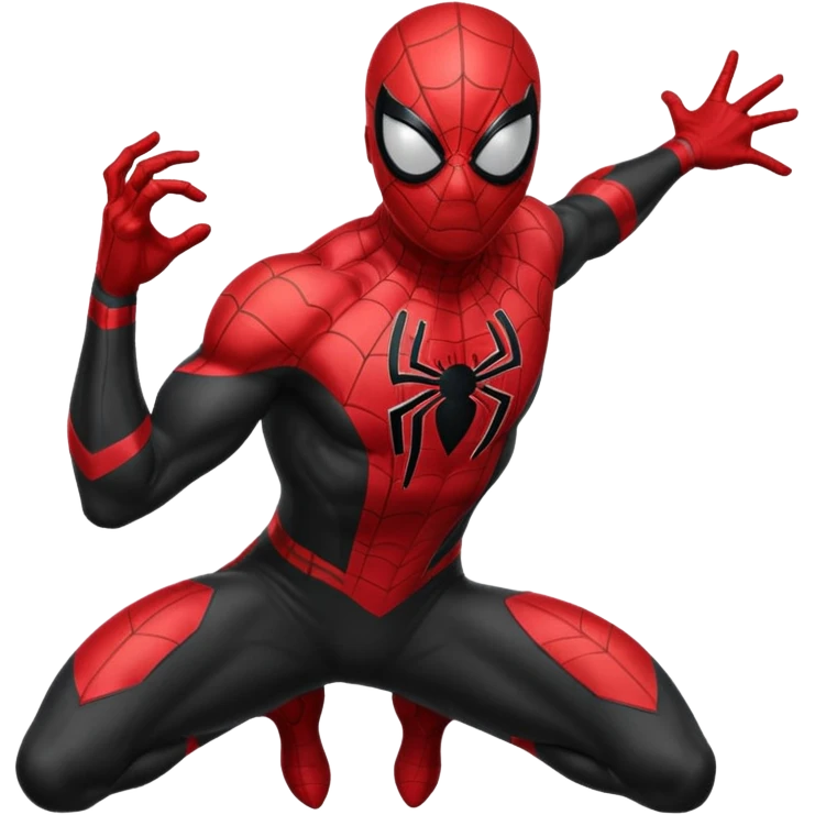 black spider man emoji