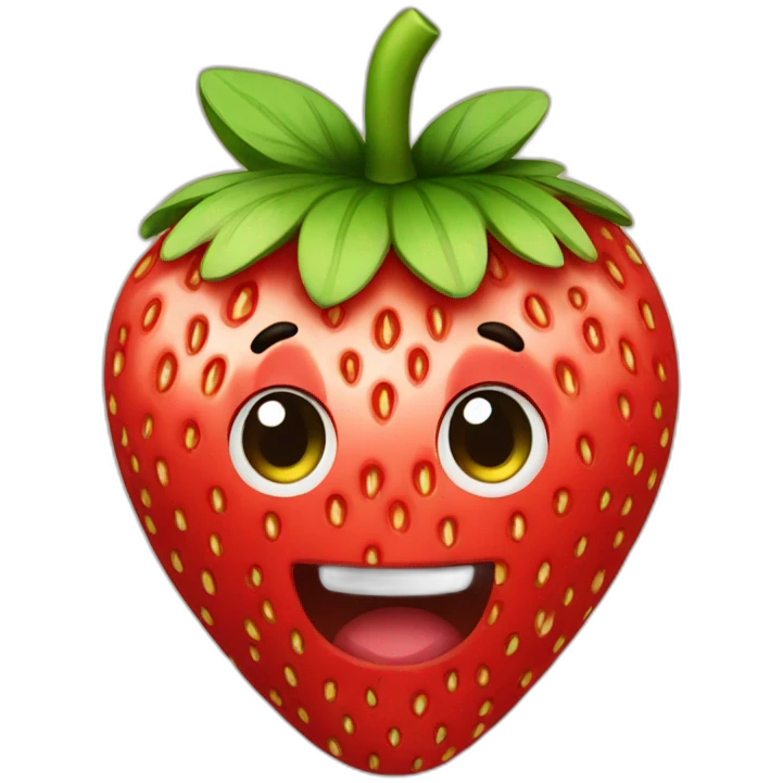 À strawberry  emoji