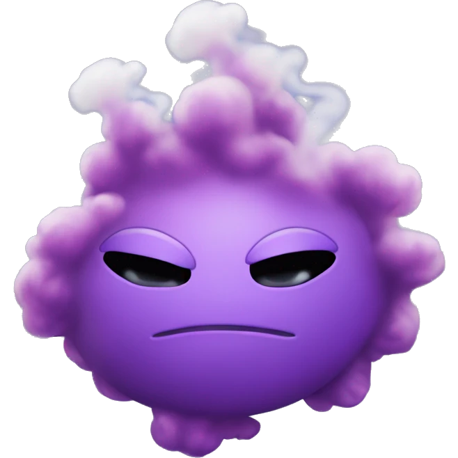 puf of magical purple smoke emoji