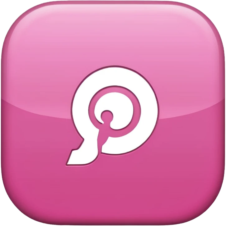 pink Pinterest logo emoji