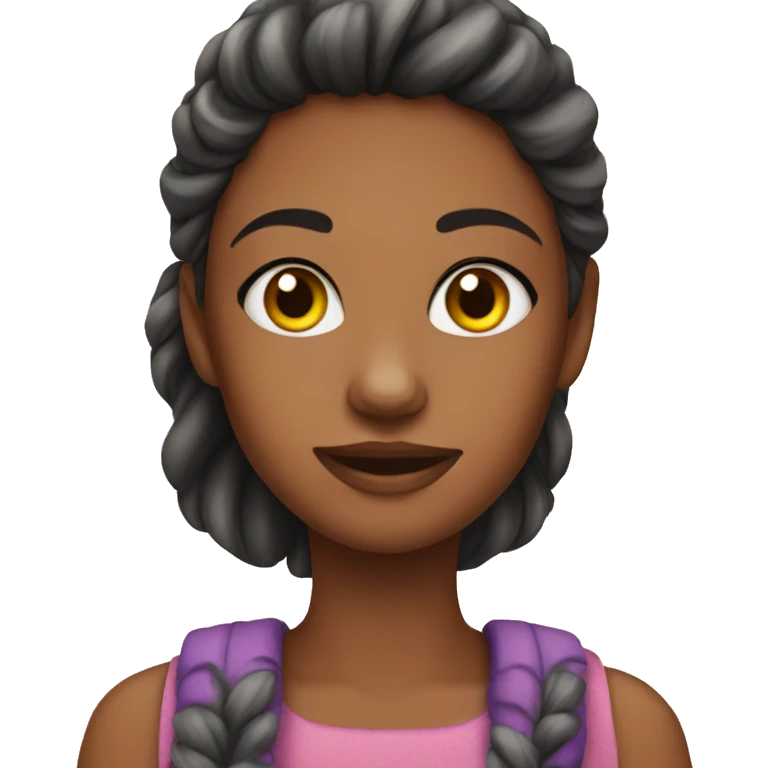 girl with cat emoji