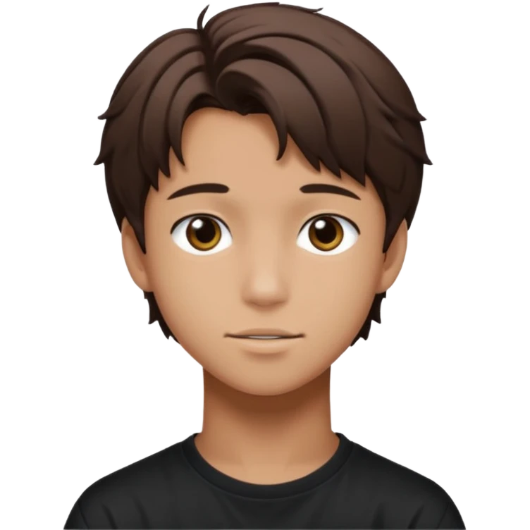 felix of stray kids brunnete emoji