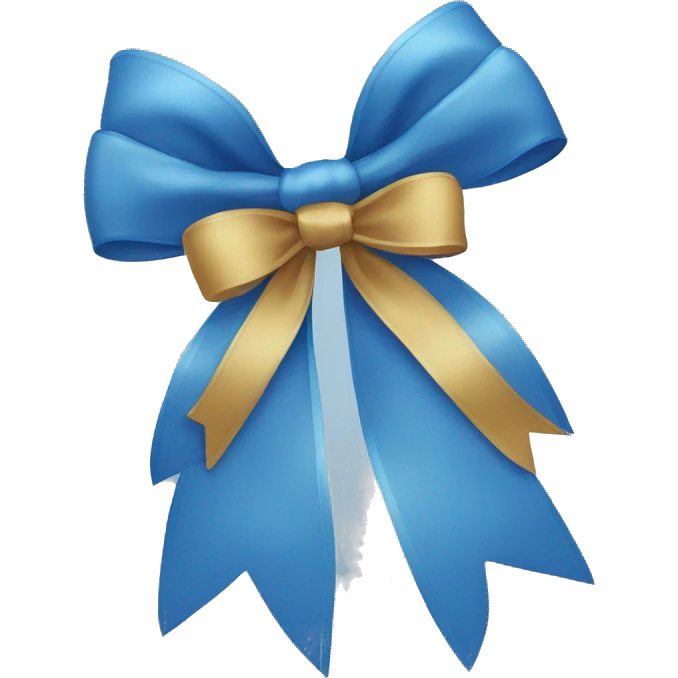 Blue bow emoji
