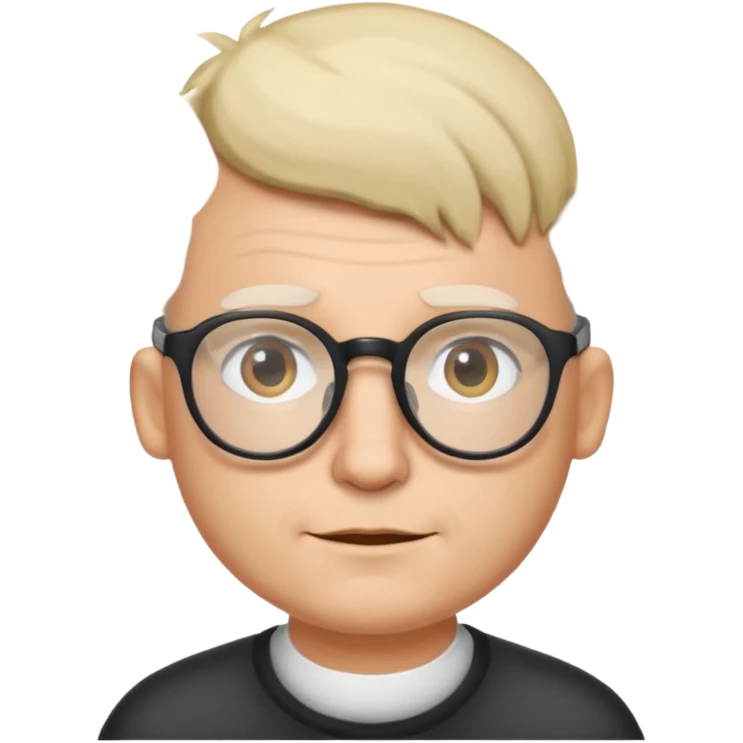 SEÑOR CON POCO CABELLO Y GAFAS emoji