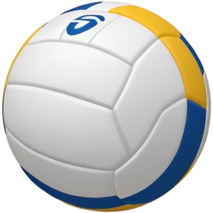 The background shows the stands filled with spectators, creating an energetic atmosphere of a volleyball match, with attention to detail on the equipment and the surrounding environment. A close-up of a volleyball on the court, with the net in focus and the court markings visible.  emoji