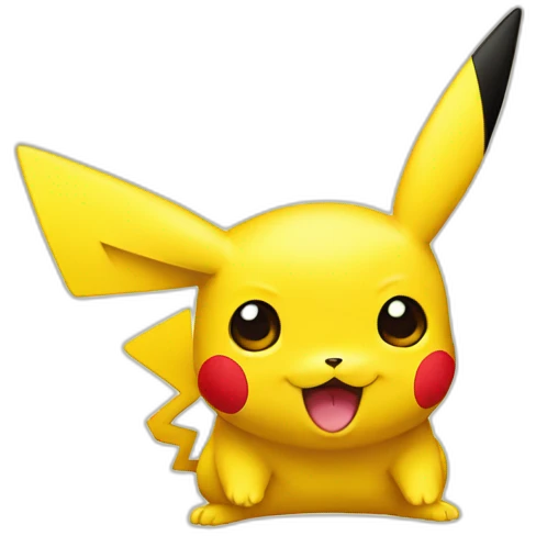 Yellow pikachu emoji