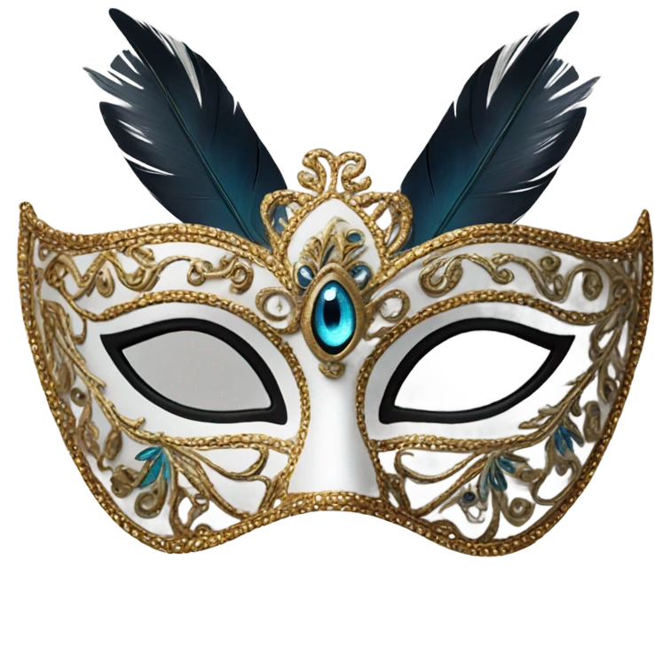 Masquerade eye mask  emoji