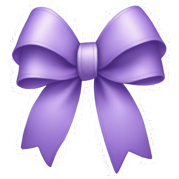 Lilac bow emoji