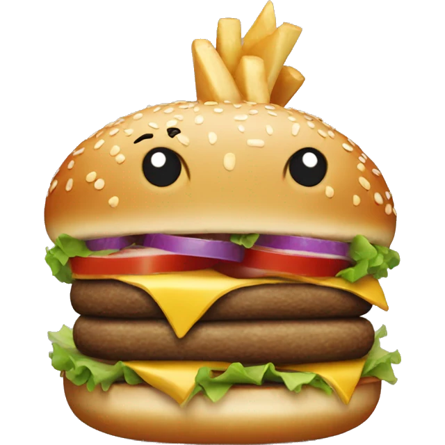 Hamburger unicorn emoji