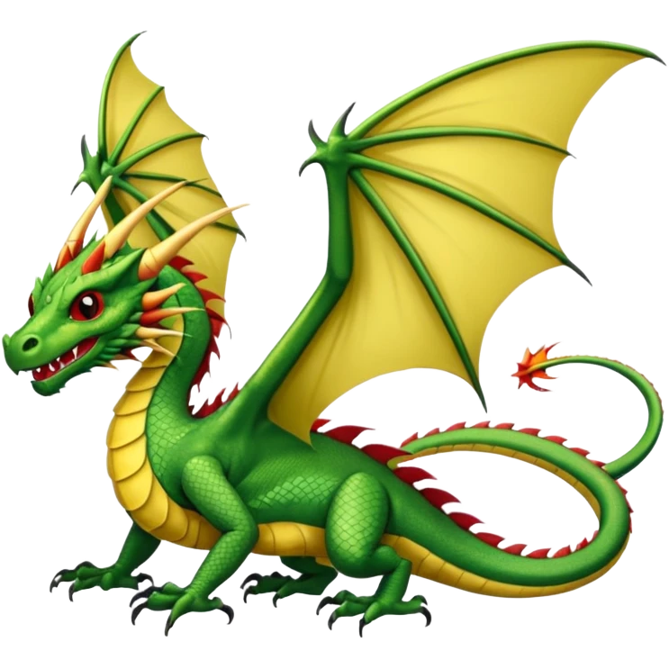 Fourth wing clubtail dragon  emoji