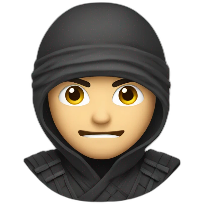 Crazy ninja emoji
