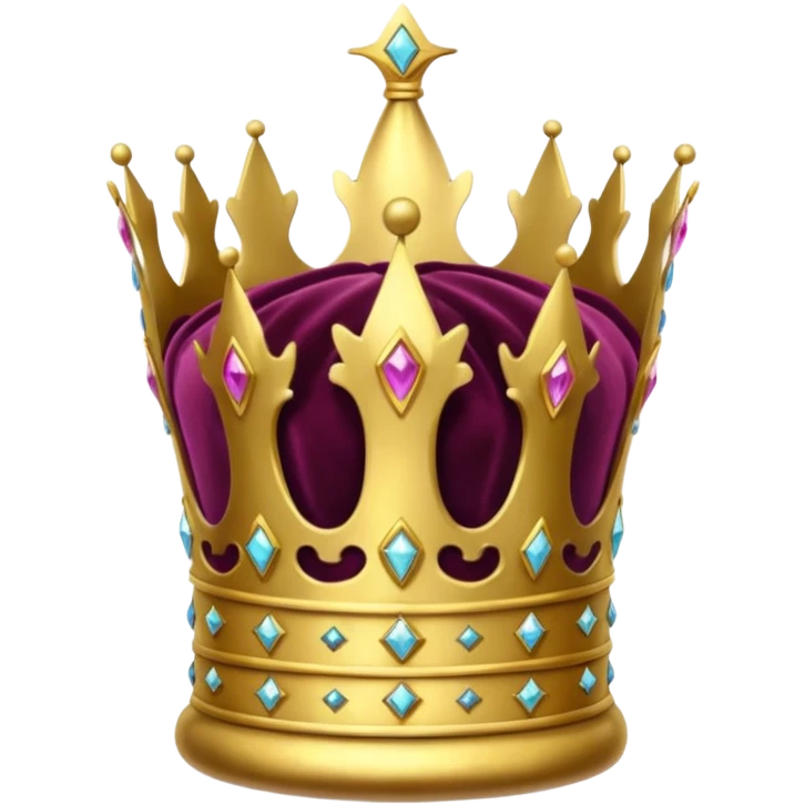 an  old crown in a glass showcase emoji