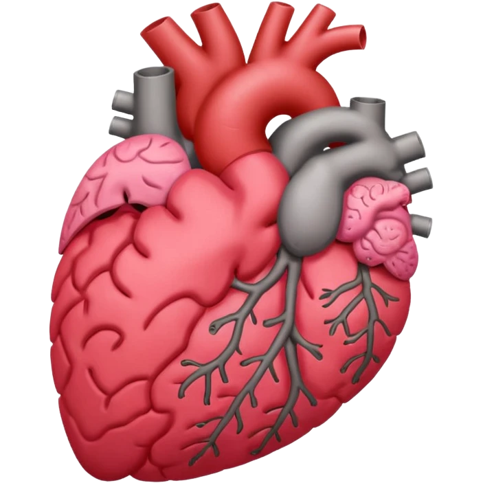 Heart Liver Brain Lung en 4 ka muja eik sath image bana kar dho emoji