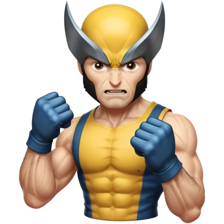 regular human fist with metal claws coming out (wolverine fist) emoji