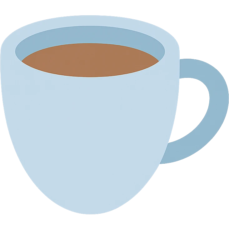 colored icon of a coffee cup emoji