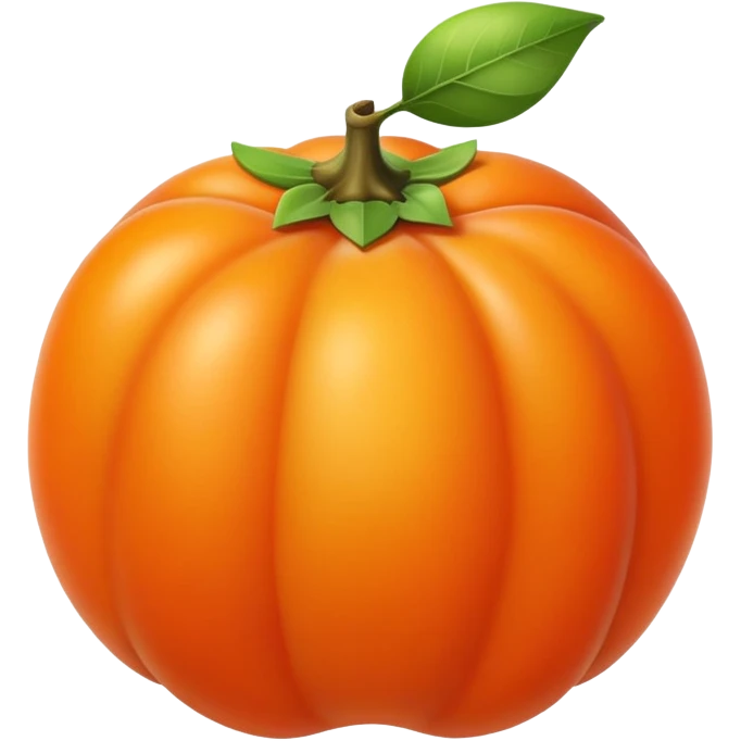Persimmon and sunshine magic emoji