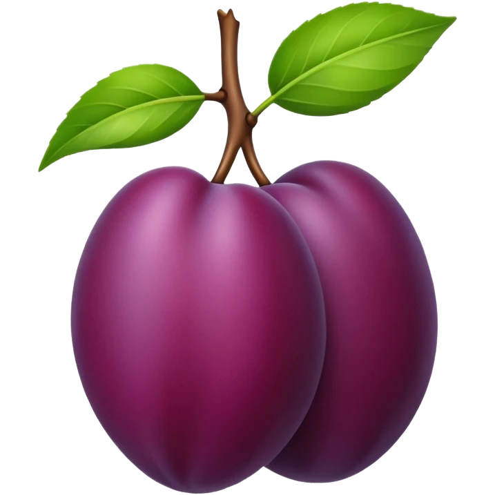 Plum emoji
