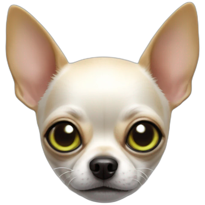 Chihuahua dog alien emoji