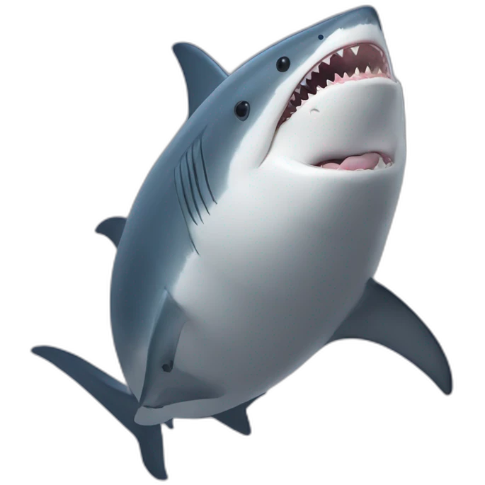 requin sur baleine mange steak emoji