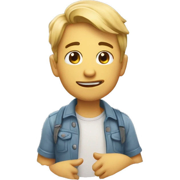 mewing bye bye emoji