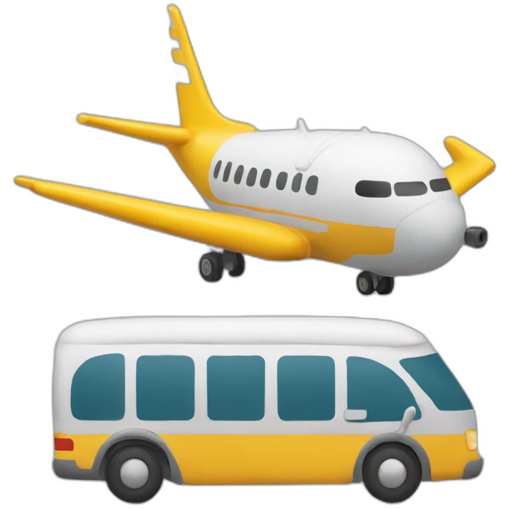 Tour jumelle avec un avion emoji