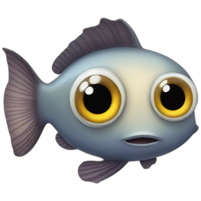big eyed fish emoji