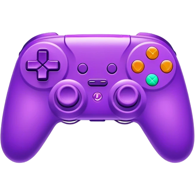 Neon Purple Gaming Controller emoji