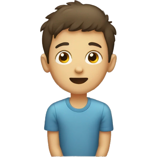 Boy lying on carpet emoji