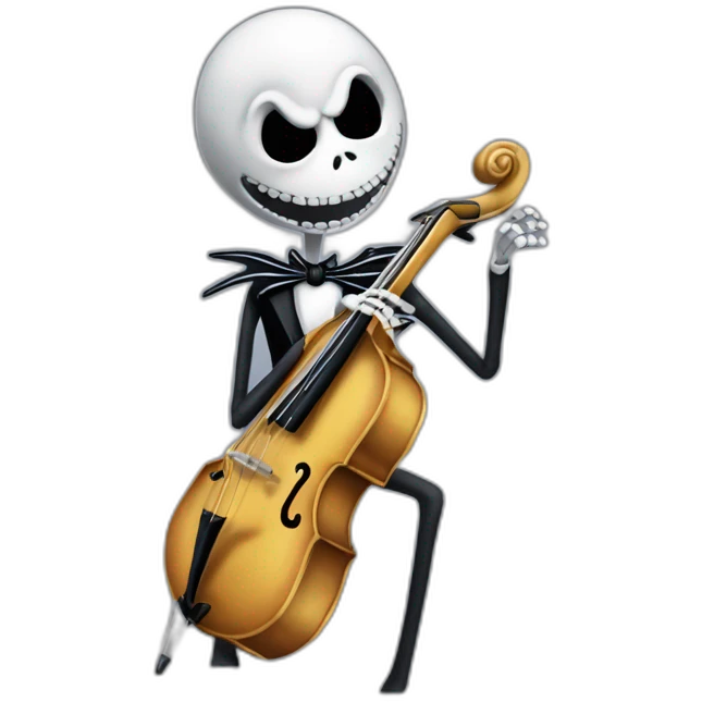 Jack skellington play trombone emoji
