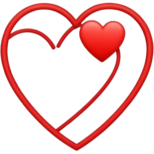 Line heart emoji