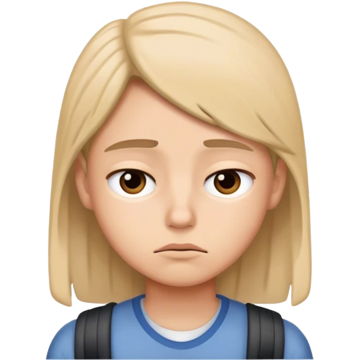 I came to school and i got sleep emoji