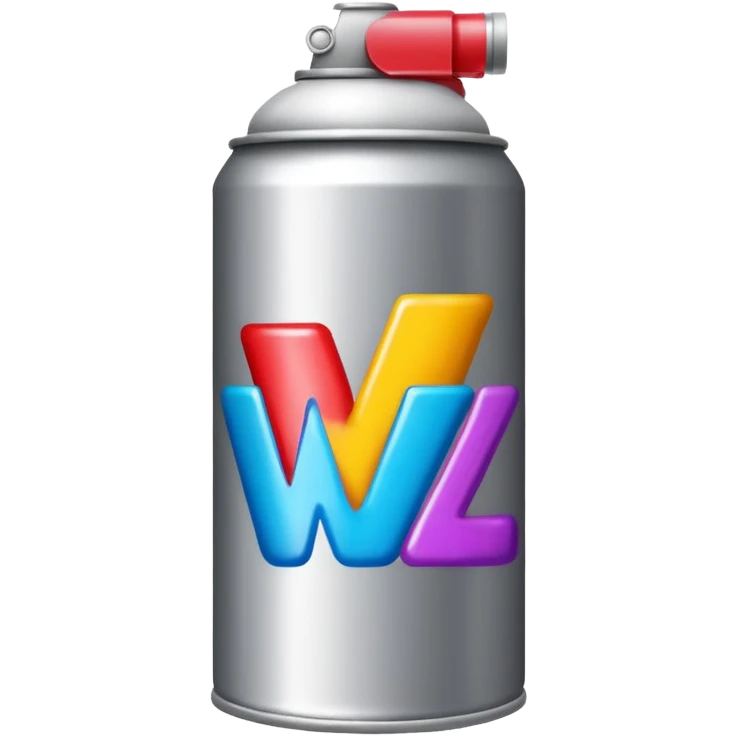 Bombe de peinture avec écris Walz dessus  emoji