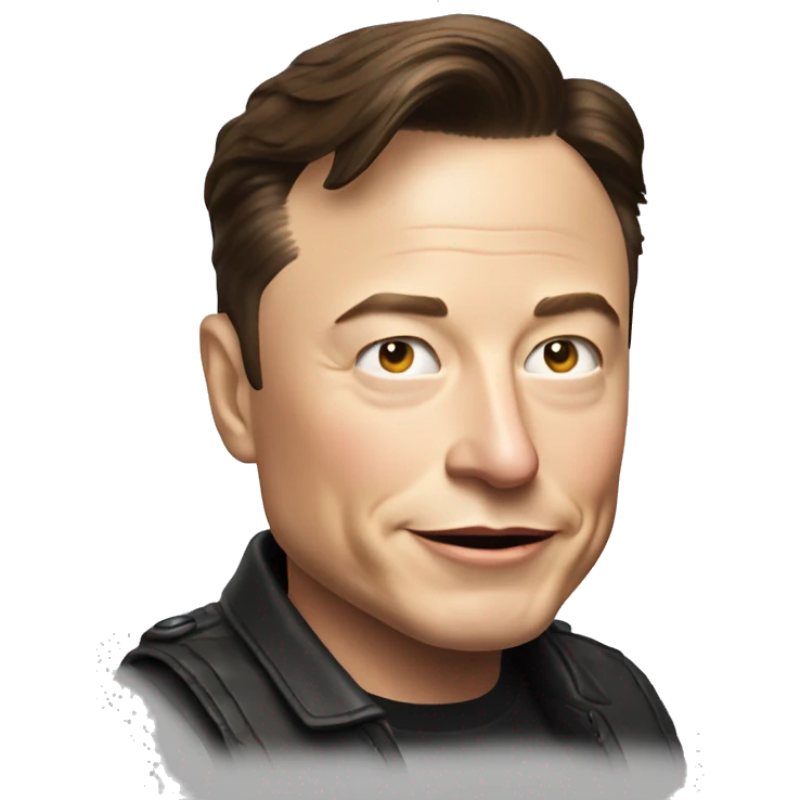 elon musk ağzında puro  emoji