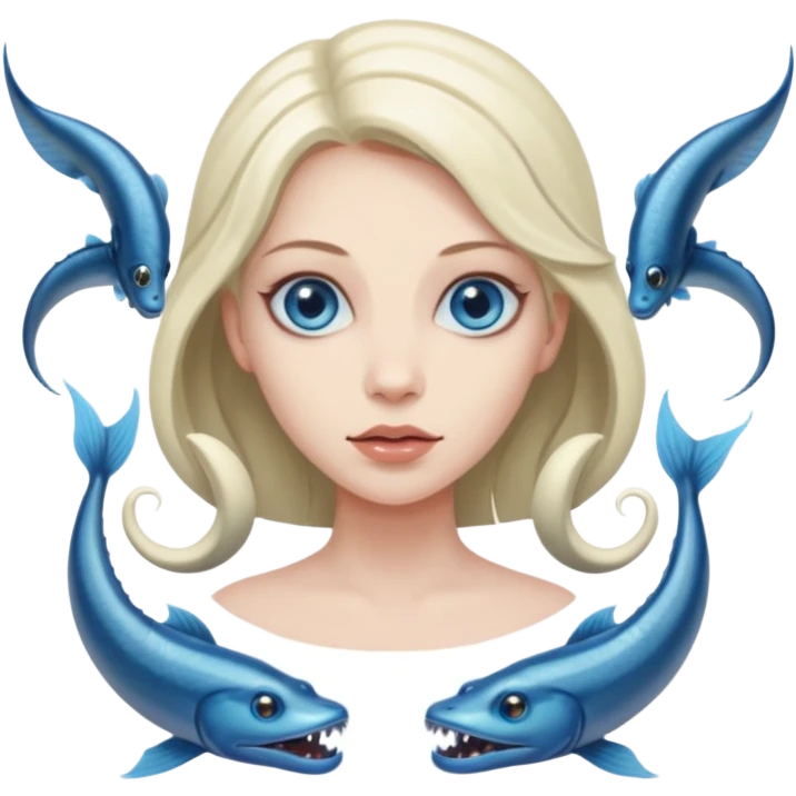 scylla a woman with six eel heads emoji