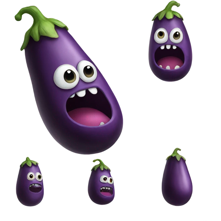 Eggplant monster  emoji