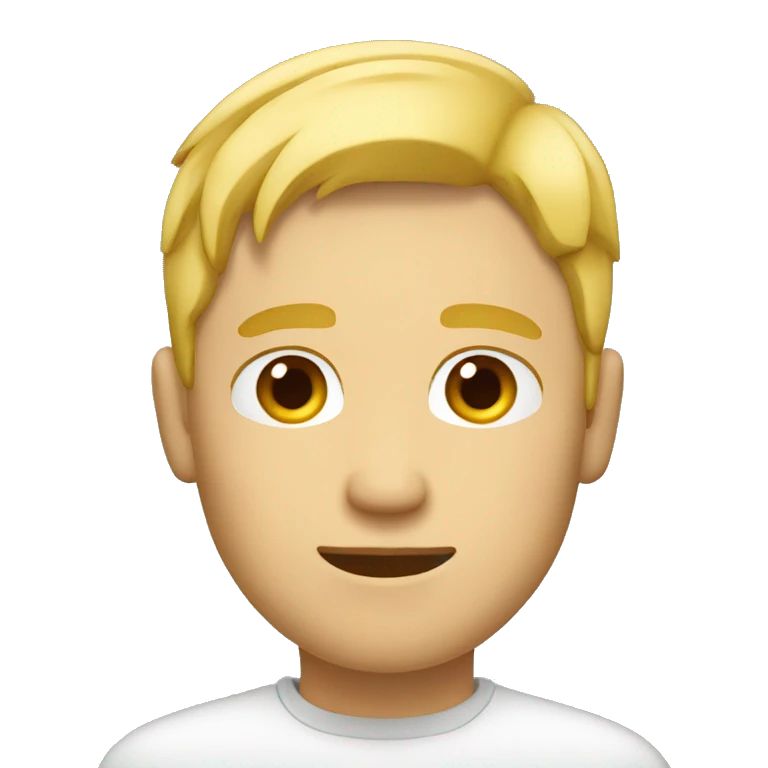 Homme fatigué blond emoji
