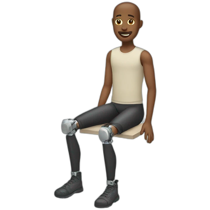 Person with prosthetic leg  emoji