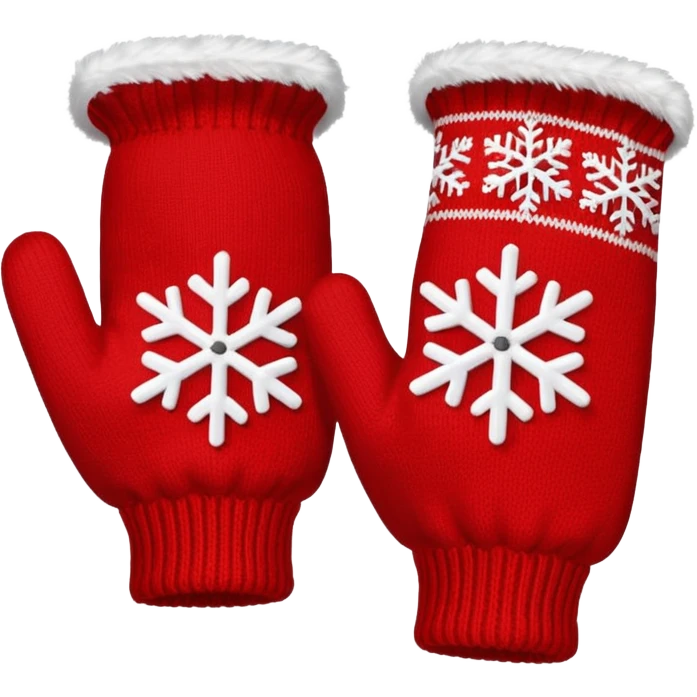 Christmas gloves emoji