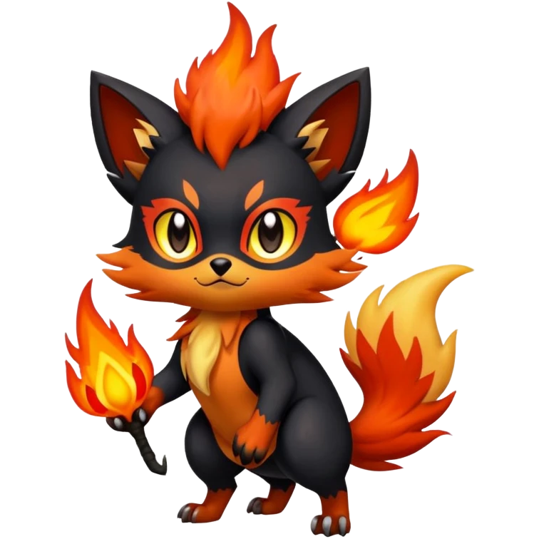 Zorua-Litleo-Litten-Fakémon-hybrid-creature (full body)  emoji