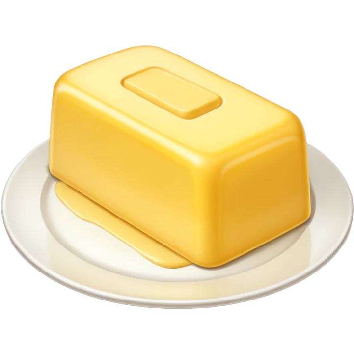 Big Butter on the white plate  emoji