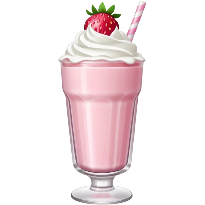 Strawberry milkshake emoji