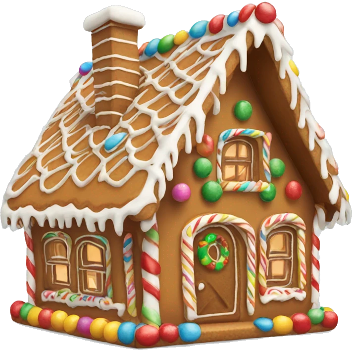 gingerbread house colorful  emoji