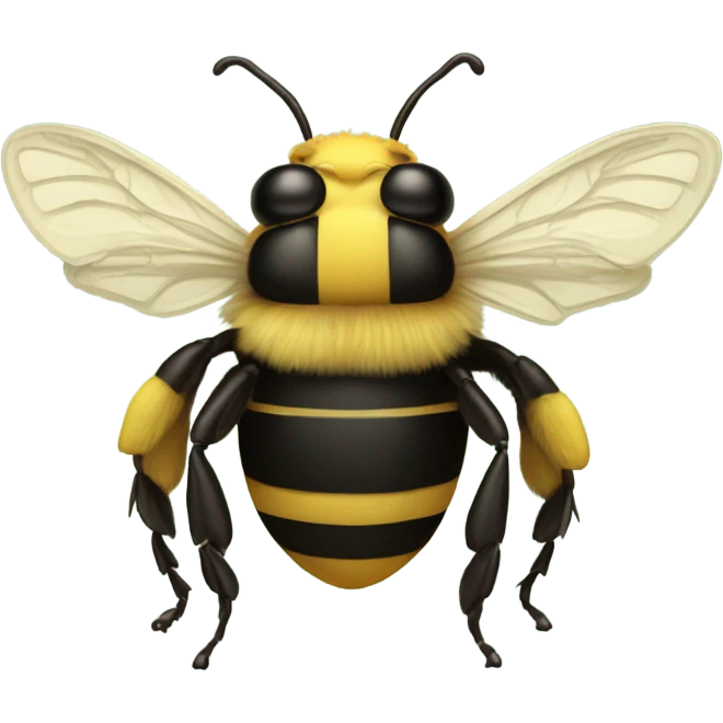 Bumble bee with crown emoji