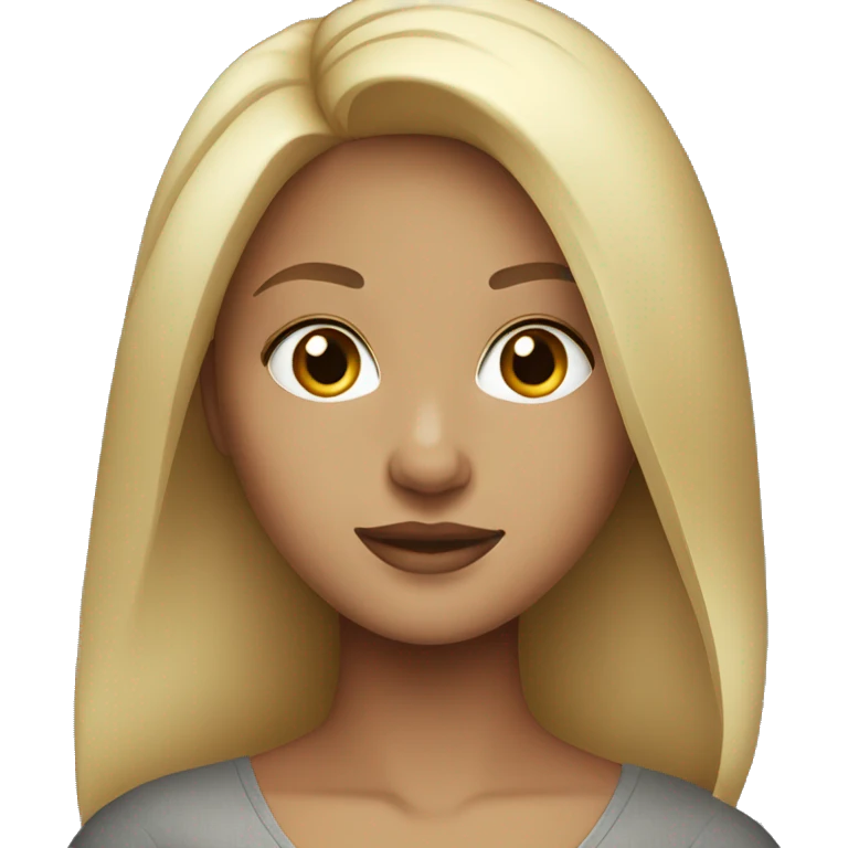 Blonde girl working at MacBook Pro emoji