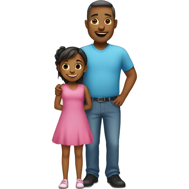 Daughter and dad emoji