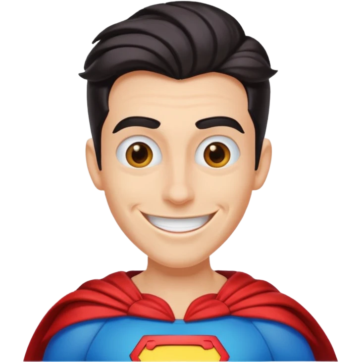 I want a goofy super hero emoji