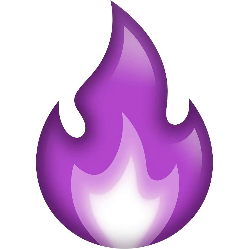 purple flame emoji