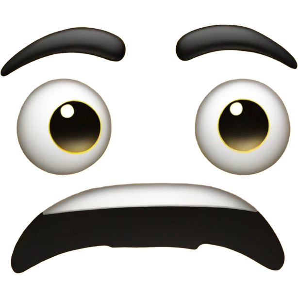 Emoji with black eye emoji